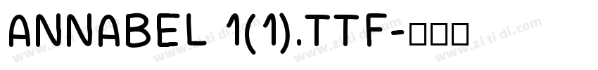 ANNABEL 1(1).TTF字体转换